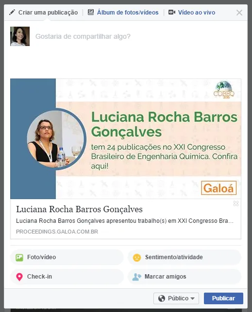 galoa proceedings social share imagem compartilhada em redes sociais