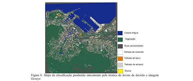 mapa final da classificação produzida pela união das classificações anteriores