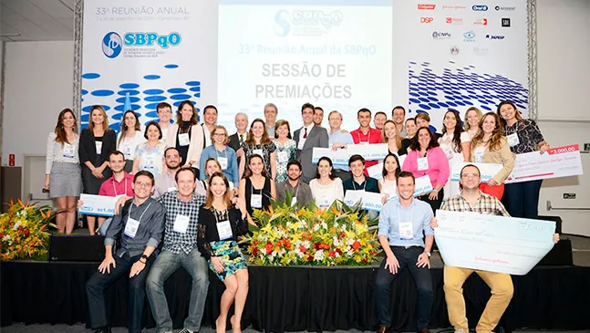 imagem dos premiados da reunião anual da sbpqo 2016