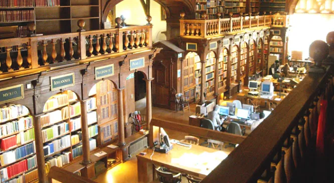 interior da biblioteca bodleiana